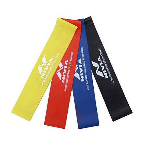 Image of Nivia Lateral Resistance Band and Tubes 2.0 (Pack of 2, Black Level-4)