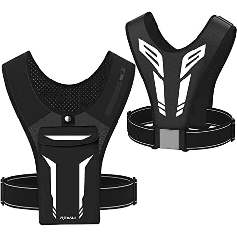 Image of Running Vest, REVALI USA Original Patent, USA Designed, USA Warranty Reflective Running Vest Gear for Men and Women