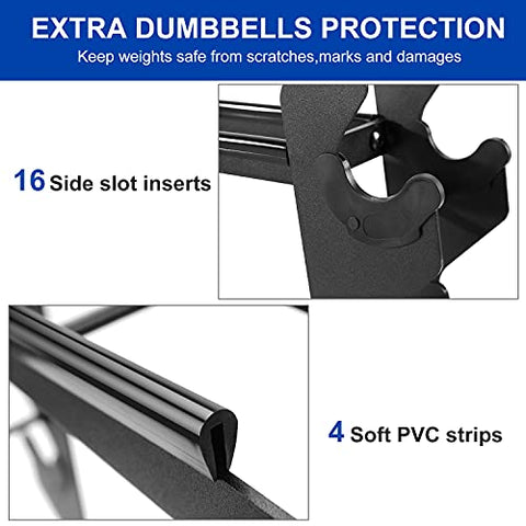 Image of XPRT Fitness Heavy-Duty Dumbbell Rack – Dumbbell Storage Rack, Holds up to 400 lbs. – 2 Tiers Rack, Ideal for 5-30 lbs. Dumbbells – Compact Design, Ideal Home Gym Equipment