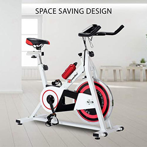 Image of Powermax Fitness BS-140 Home Use Group Bike/Spin Bike(White)