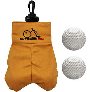 Golf Ball Storage Bag with Two Golf Balls Inside Funny Gag Gift Prank White Elephant Gift for Men Him, Husband, Dad, Colleagues, Avid Golfer, Golf Club Souvenirs
