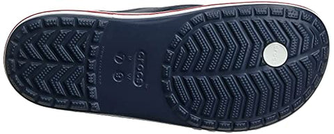 Image of crocs Unisex Adult Bayaband Flip Navy/Pepper Slipper-4 Men/ 5 UK Women (M5W7) (205393-4CC)