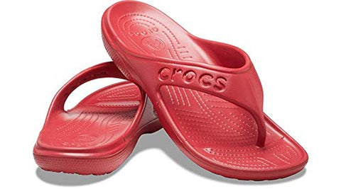 Image of Crocs Unisex Adult Baya Flip Red Slipper-M10W12 (11999-6EN)