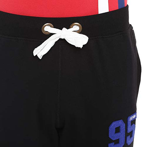 Image of Alan Jones Clothing Men's Slim Fit Track pants(JOG18-D95-BCK-S_Black_Small)