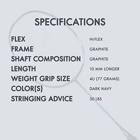 Image of YONEX Graphite Badminton Racquet Astrox Lite 27i (G4 , 77 Grams , 30 lbs Tension , Blue)