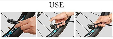 Image of Amardeep cycles Rockbros Road Bike Tire Ball Inflator Pressure Air Pump for Car and Cycle Sports Ball Scooter Inflatable Furniture/Toys (Black, Small)