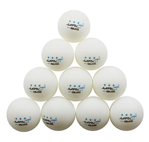 Image of MAPOL REGAIL 3-star 40 mm Table Tennis Balls Advanced Training Ping Pong Balls, White -50 Pieces