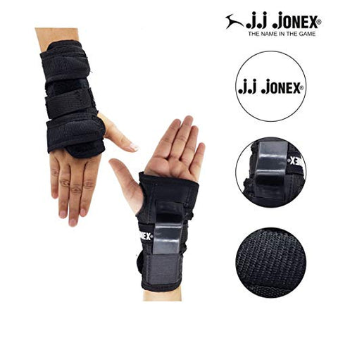 Image of Jonex Velcro Straps Protection Kit for Skating, Cycling, Running Blue for Kids, Boys, Girls, Men & Women @ Kin Store (Medium, Orange)