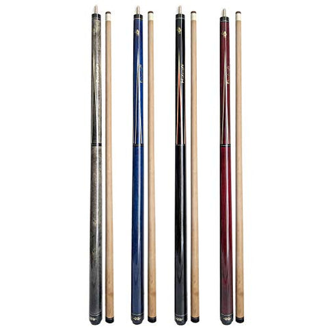 Image of Tai ba cues Pool cue Linen Wrap Pool Stick cue with 13mm Multilayer Leather Tip, 58", Hardwood Canadian Maple Professional Billiard 19, 20, 21 Oz (Selectable) 2-Piece Pool Cue Stick