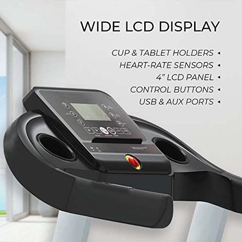 Image of Durafit - Sturdy, Stable and Strong Durafit Surge | 4 HP Peak DC Motorized Foldable Treadmill | Auto Incline | Home Cardio | Max Speed 14 Km/Hr | Max User Weight 120 Kg | Black