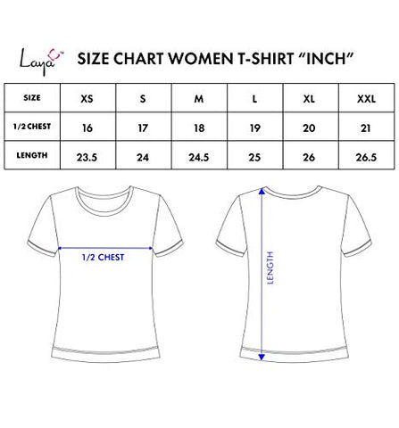 Image of LAYA Women's T-Shirt (Pack of 3) (LA/SUNRISE/PACKA_Assorted_XX-Large)