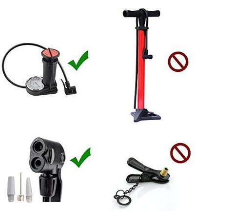 Image of Birud® Aluminum Alloy Portable Floor Foot Activated Bicycle Air Pump 230 PSI