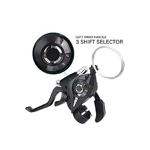 Image of Fastped MTB Bicycle Break Gear Shifter (3 X 7) 21 Speed Cycling Disc Brakes Levers with Shift Cable 2Pcs/Pair