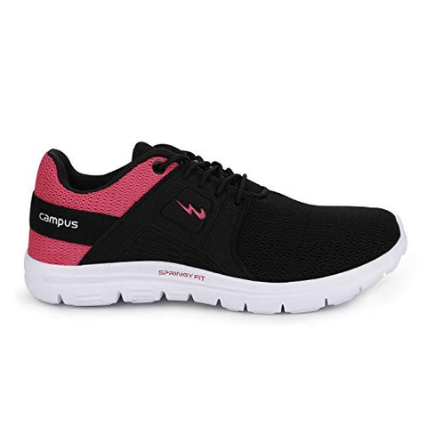 Image of Campus Tulip BLK/Pink Running Shoes for Women 7-UK