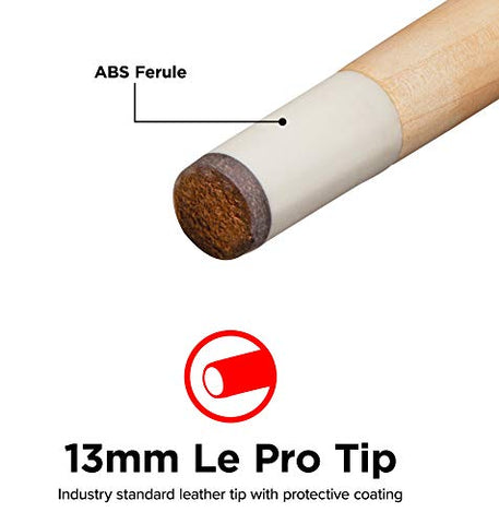 Image of Viper Commercial/House 57" 1-Piece Canadian Maple Billiard/Pool Cue, 20 Ounce