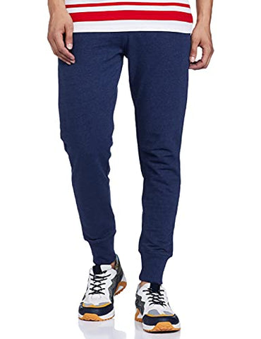 Image of Peter England Men's Western Sweatpants (PETPNTNY3218504_Navy_L)