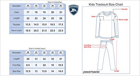 Image of Powerhawke Boy's Polyester Tracksuit (BOYSTRACKSUIT_Navy_36)