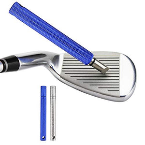 MUZHI Golf Club Groove Sharpener (2 Pack) Re-Grooving Tool and Cleaner for Wedges & Irons - Generate Optimal Backspin - Suitable for U & V-Grooves