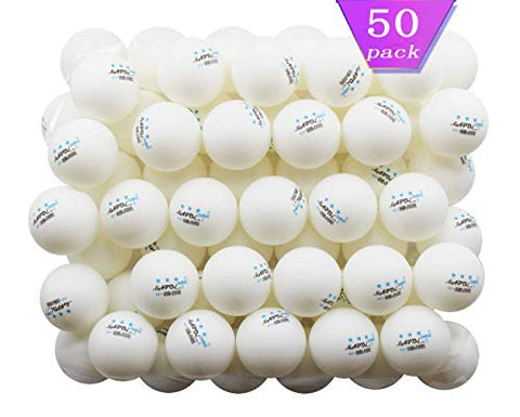 Image of MAPOL REGAIL 3-star 40 mm Table Tennis Balls Advanced Training Ping Pong Balls, White -50 Pieces
