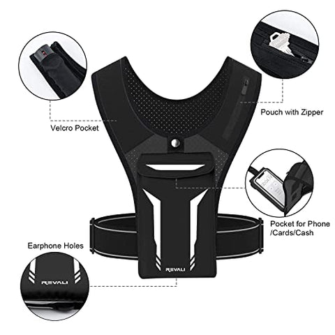 Image of Running Vest, REVALI USA Original Patent, USA Designed, USA Warranty Reflective Running Vest Gear for Men and Women