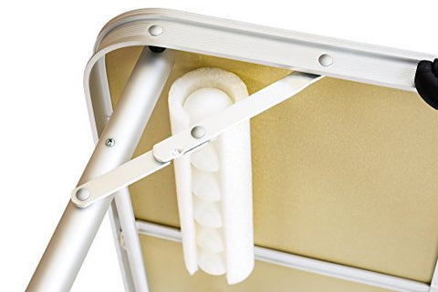 Image of 8' Folding Beer Pong Table with Bottle Opener, Ball Rack and 6 Pong Balls - Sports Design - by Red Cup Pong