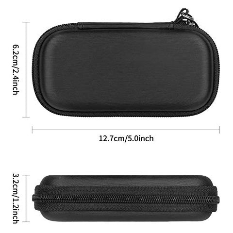 Image of Case for AliveCor KardiaMobile 6L Wireless 6-Lead EKG, Protective Cover Storage Bag (Black)