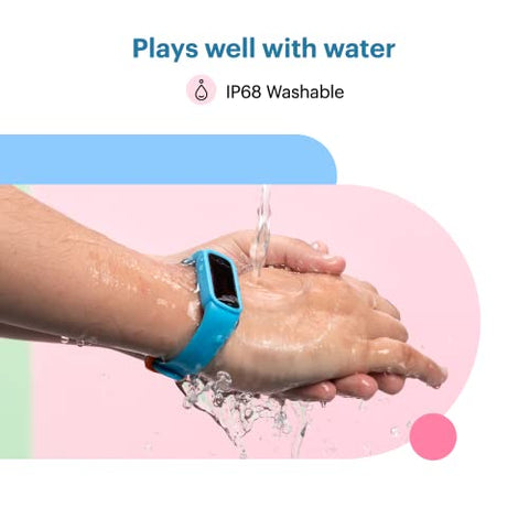 Image of Noise Champ Smart Band for Kids with 7 Alarms (Brush Teeth, Study Time & More), Lightweight, Sleep Tracker, 50+ Kids Watch Faces, IP68 Washable (Candy Pink), One Size