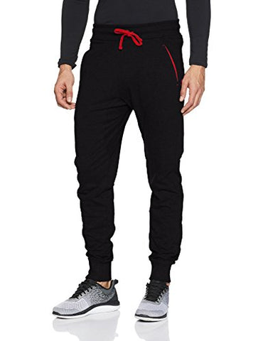 Image of Chromozome Men's Cotton Track Pants (8902733350853_S7673_black_L)