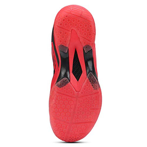 Image of Yonex Hydro Force 5 Badminton Shoes | Ideal for Badminton,Squash,Table Tennis,Volleyball | Non-marking sole | TRU Cushion | TRU Shape |RED BLACK GOLD |UK 8
