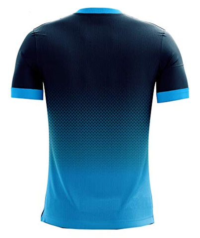 Image of Triumph Men Soccer Jersey Quick Dry Half Sleeve Football Jerseys for Men's Printed Soccer Football Sports Team T-Shirts for Boys Player Polyester Sportswear Football T Shirts Size L SkyBlue