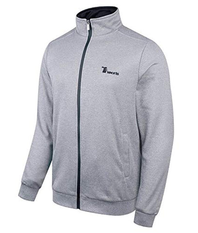Image of Rdruko Men's 2 Piece Tracksuit Set - Full Zip Athletic Sweatsuit Outfit Jogger Running Sport Set(Light Grey, US XXL)