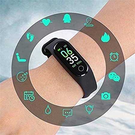 Image of SHREE NOVA M4 Intelligence Bluetooth Wrist Smartwatch Band with Activity Tracker, Bracelet Watch, Smart Fitness Band with Heart Rate Sensor Compatible All Androids iOS Phone