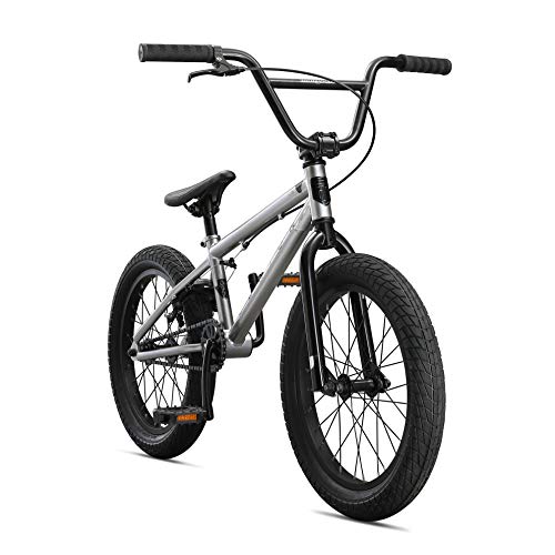 Mongoose Legion L18 Kids Freestyle Sidewalk BMX Bike for Kids, Children and  Beginner-Level to Advanced Riders, 18-inch Wheels, Hi-Ten Steel Frame, 