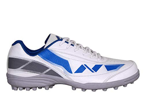 Image of NIVIA - - Step Out & Play 479WB Synthetic Hook-1 Cricket Shoes, UK 8 (White)