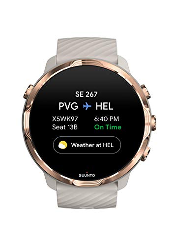 SUUNTO 7 Sandstone Rosegold, GPS Versatile Sports Watch with Google Wear OS, 24x7 Activity and Sleep Tracking
