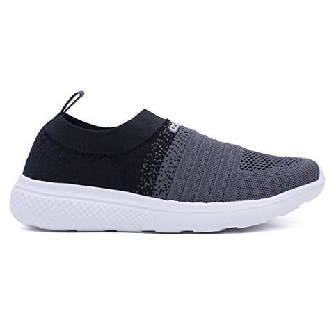 Image of ASIAN Women's Elasto-02 Grey Knitted,Sports,Walking,Slipon Shoes UK-4