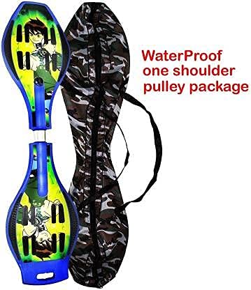 Image of EONWISE Highly Flexible Heavy Duty Cruiser Board LED Flash Lights PU 80mm Wheels, 30 X 9 Inch (Yellow)