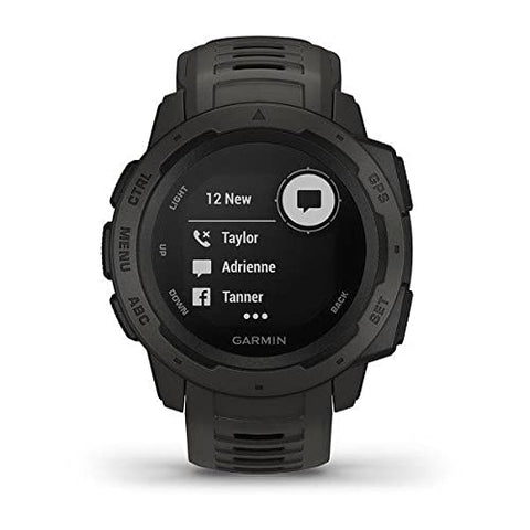 Image of Garmin Instinct, Rugged Outdoor Smart Watch with GPS, Wireless Bluetooth - Black