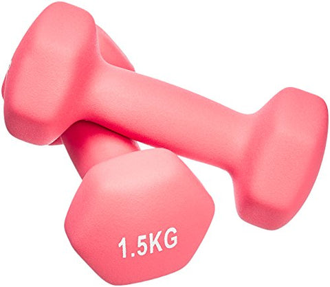 Image of AmazonBasics Neoprene Dumbbell Pair, 2 x 1.5Kg