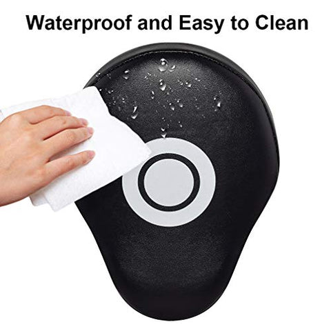 Image of TLBTEK 2PCS Black Curved Punching Mitts Boxing Pads Hand Target Boxing Pads Gloves Training Focus Pads Kickboxing Muay Thai MMA Martial Art UFC Punch Mitts for Kids,Men & Women