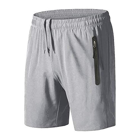 Image of BIYLACLESEN Men's Sportswear Running/Training Shorts with Zip Pockets