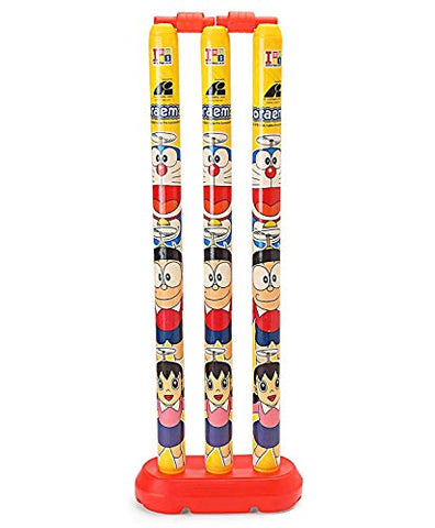 Image of AASTHA ENTERPRISE Plastic Cricket Set With Stump And Ball, Pack Of 1, Multicolour