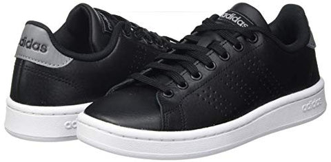 Image of Adidas Men's Advantage Core Black/Grey Three F17 Leather Tennis Shoes-9 UK (F36431)