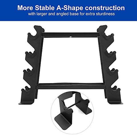 Image of XPRT Fitness Heavy-Duty Dumbbell Rack – Dumbbell Storage Rack, Holds up to 400 lbs. – 2 Tiers Rack, Ideal for 5-30 lbs. Dumbbells – Compact Design, Ideal Home Gym Equipment