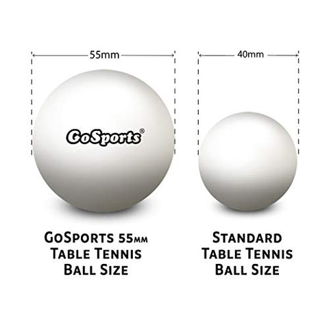 Image of GoSports 55mm XL Table Tennis Balls 12 Pack - Jumbo Table Tennis Balls for Training or Other Toss Games, White