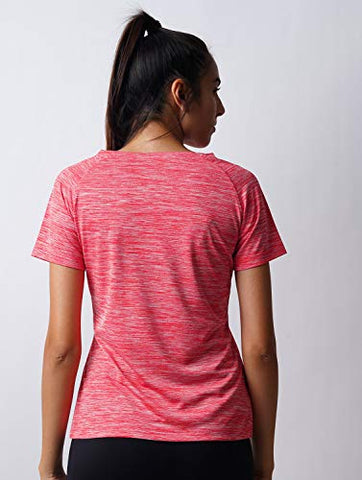 Image of LAYA Harper Womens Sports Raglan Tee Red