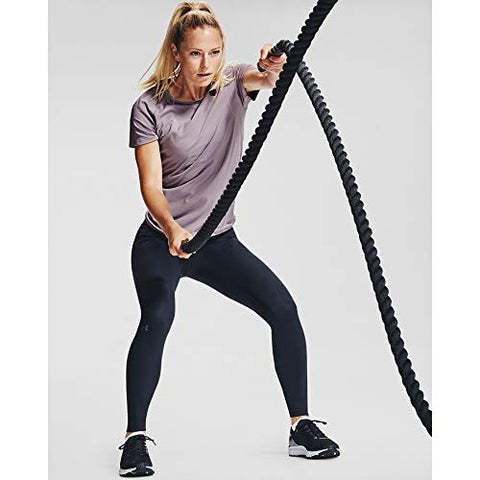 Image of Under Armour Women's Rush Seamless Short Sleeve T-Shirt , Slate Purple (585)/Black , Large