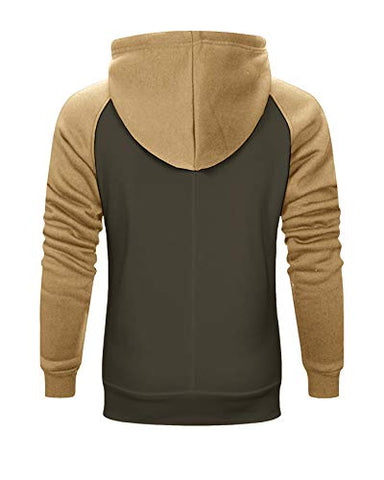 Image of Mens Sweatsuits 2 Piece Tracksuit Sport Wear Outfits Set Athletic Jogging Suit, Hoodie Sweatshirt +Jogger Sweatpants Green
