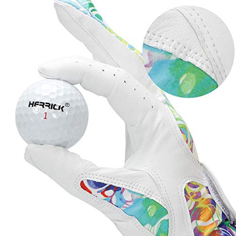 Image of wosofe Golf Gloves for Women Soft Leather Accessories Breathable for Non Slip Gloves 1 Pair