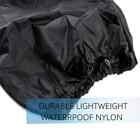 Image of FINGER TEN Golf Bag Rain Hood Cover Pack, Black Rain Cape Umbrella for Golf Cart Bags, Fit Almost All Golfbags (Large Golf Rain Hood Cover)